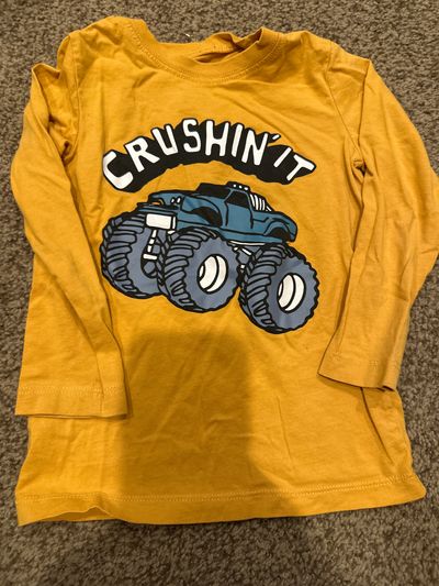 Oshkosh monster truck long sleeve top  2T