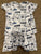 Old navy two piece short sleeve pajama Blue with trucks 12-18 Months