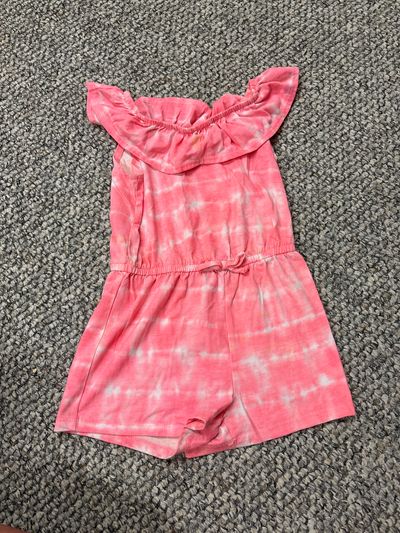 Jumping beans Neon pink shorts romper 5T