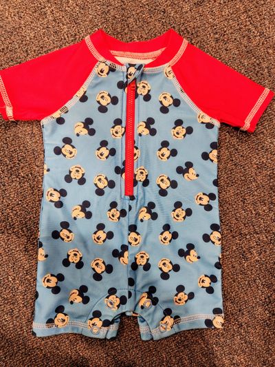 Disney One piece swimsuit 0-3 Months