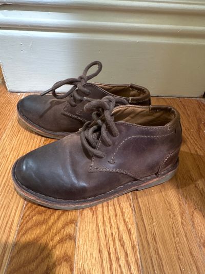 Kenneth Cole Brown leather dress boots 8-1/2 (Toddler)
