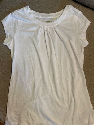 French toast White short sleeve 7-8