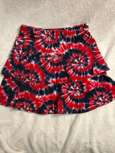 Celebrate Red white and blue ruffle skirt 6T/6