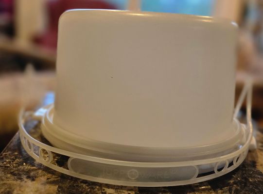 Tupperware cake taker