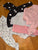 Carters Lot- animal one piece, 3 pc fleece set, pink polka dot footie set 6 Months