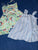 Cat & Jack / Cherokee Lot of 2 summer dresses tropical bird and blue gauze 3T