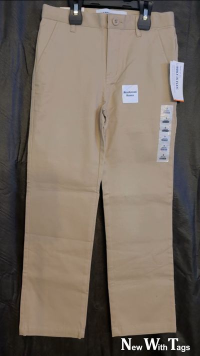 OLD NAVY KHAKI STRAIGHT FLEX 7-8