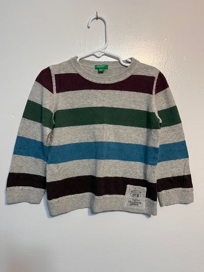United Colors of Benetton Multicolored Striped Sweater 3T