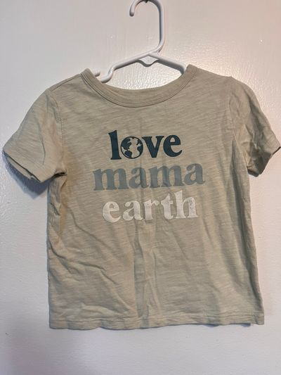 Little Co Love Mama Earth Tee Shirt 3T