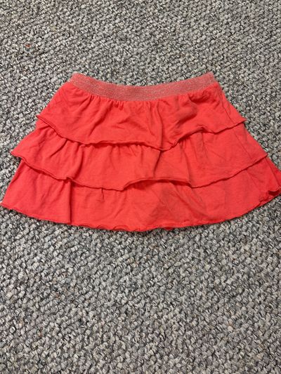 365kids Salmon ruffle skirt w shorts underneath 5T