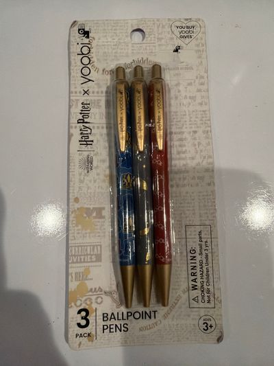 New Harry Potter Yoobi Pens Package shows a little wear