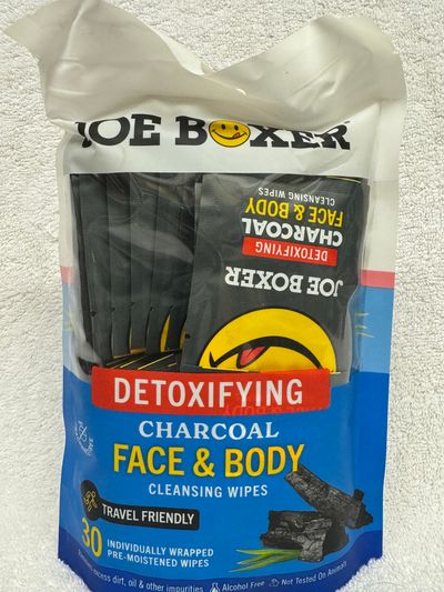 Brand New Joe Boxer Detox Charcoal Wipes Detox Charcoal face & body wipes. 30 count