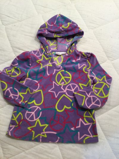 Koala kids Purple peace Fleece hoodie 4T