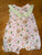 Burt's Bees Tropical floral sloth romper for summer Newborn