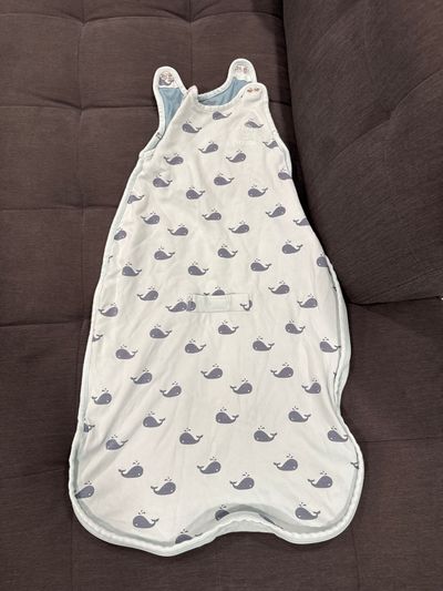 Target Blue whale zipper swaddle 6-12 Months