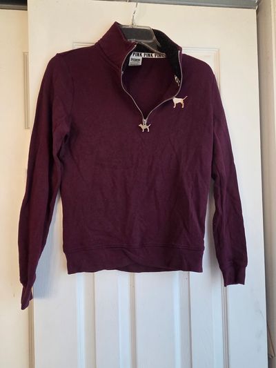 Pink Victoria Secret Zipper Long Sleeved shirt  Women's - XS