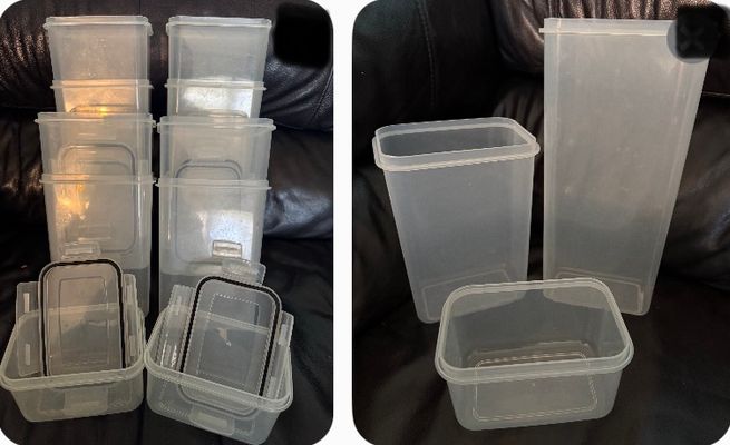 Storage Container 20pc Size Storage Container Set- 3 sizes