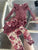 generic purple long sleeve onesie, floral pants with frilly butt set 6-9 Months