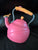 Just Like Home Pink Whistling Tea Kettle /needs 3-AG13 batteries
