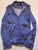 New York & Company Blue with white stripe long sleeve dress shirt Women's - L
