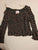Justice size 12 Black floral long sleeve 10-12
