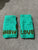 BCBG New Fingerless gloves  SHOW LOVE. green and bronze. Women's - M