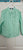Carter's Like New button down shirt in Mint Cream color with stripes 4T