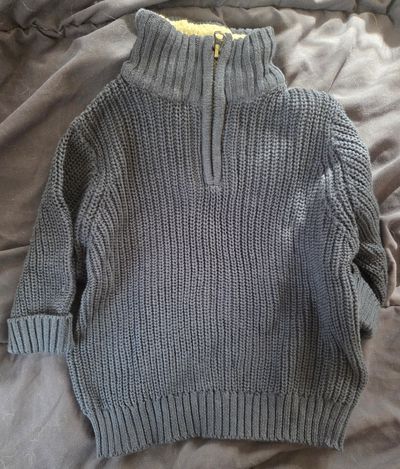 Childrens Place Zipper Sweater  12-18 Months