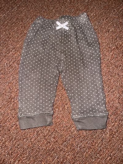 Hudson Baby gray with white polka dots 9-12 Months
