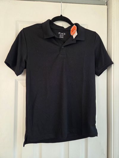 brand New with Tag Childrens Place Polo shirt black 10-12