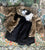 Savannah dress and jacket combo Faux fur leopard print coat over white and black dress 2T