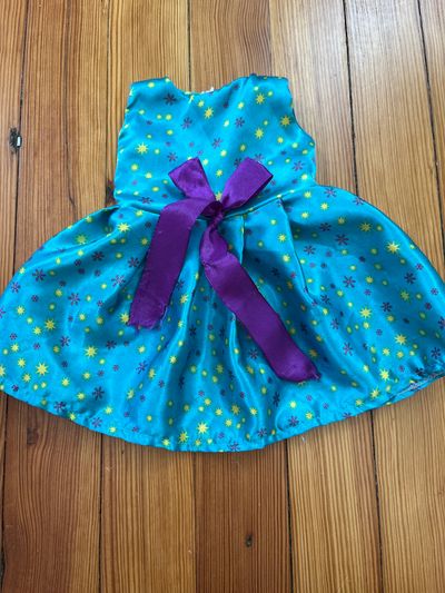 Na Satin dress. 18 inch dolls.