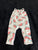 Carters light gray, long leg romper with watermelons 9 Months