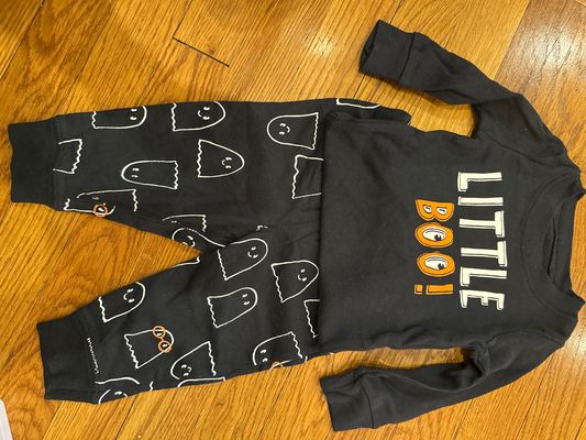 Brand new never worn Carters Halloween outfit Long sleeve onesie and pants 6 Months