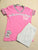 Bobby jack special edition pink t shirt Jumping beans cartwheel shorts 7-8