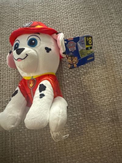 Boy, a new paw patrol, Marshall stuffed animal Small sized