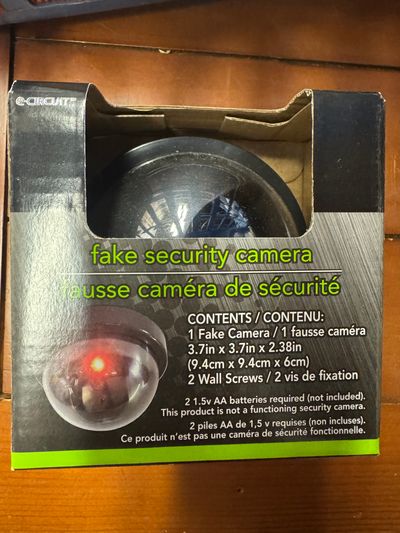 Brand new fake security camera Brand new fake security camera