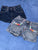 Gymboree & US Polo Assn Lot of 2 denim shorts - multi button detail and dark denim 3T