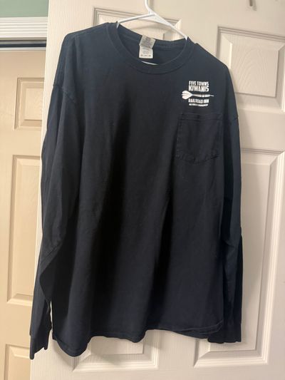 Black Mens long sleeve tshirt Men's - XXL