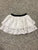 Wonder nation White flower skirt with black waist band 6T/6