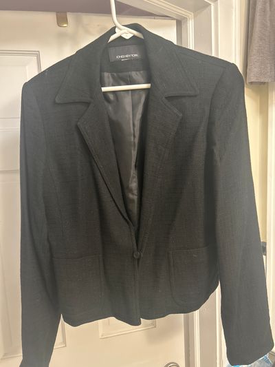 Jones, New York Knit woven black suit, blazer Women's - M