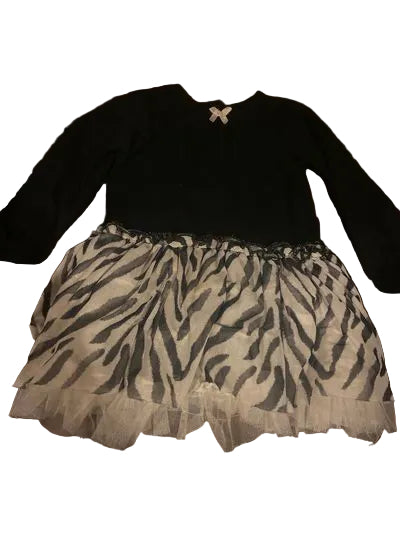 Vitamins baby 18 months black long sleeve onesie dress with fluffy skirt attach 18 Months