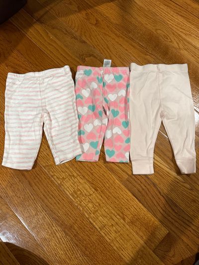 Various Pink pant bundle 0-3 Months