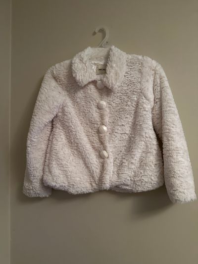 Cherokee Fancy Cream Furry Jacket Junior S - 1