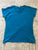 Gildan V Neck Tshirt Teal EUC Women's - XL