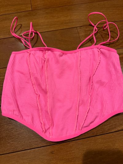 Hot pink crop strap  Junior S - 1
