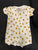 Target White and gold polka dot onesie short sleeve 6-9 Months