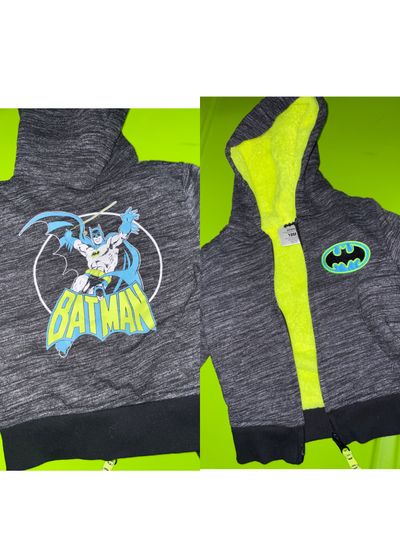 Dc comics Batman zip up hoodie fleece like new 18 Months