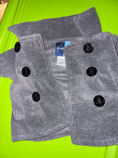Great guy Gray peacoat 12 Months