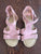 Old navy pink suede sandals  7 (Toddler)